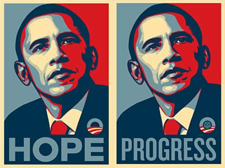Shepard Fairey's images of Barack Obama